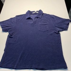 Criquet Terry Polo Navy Regular Fit!